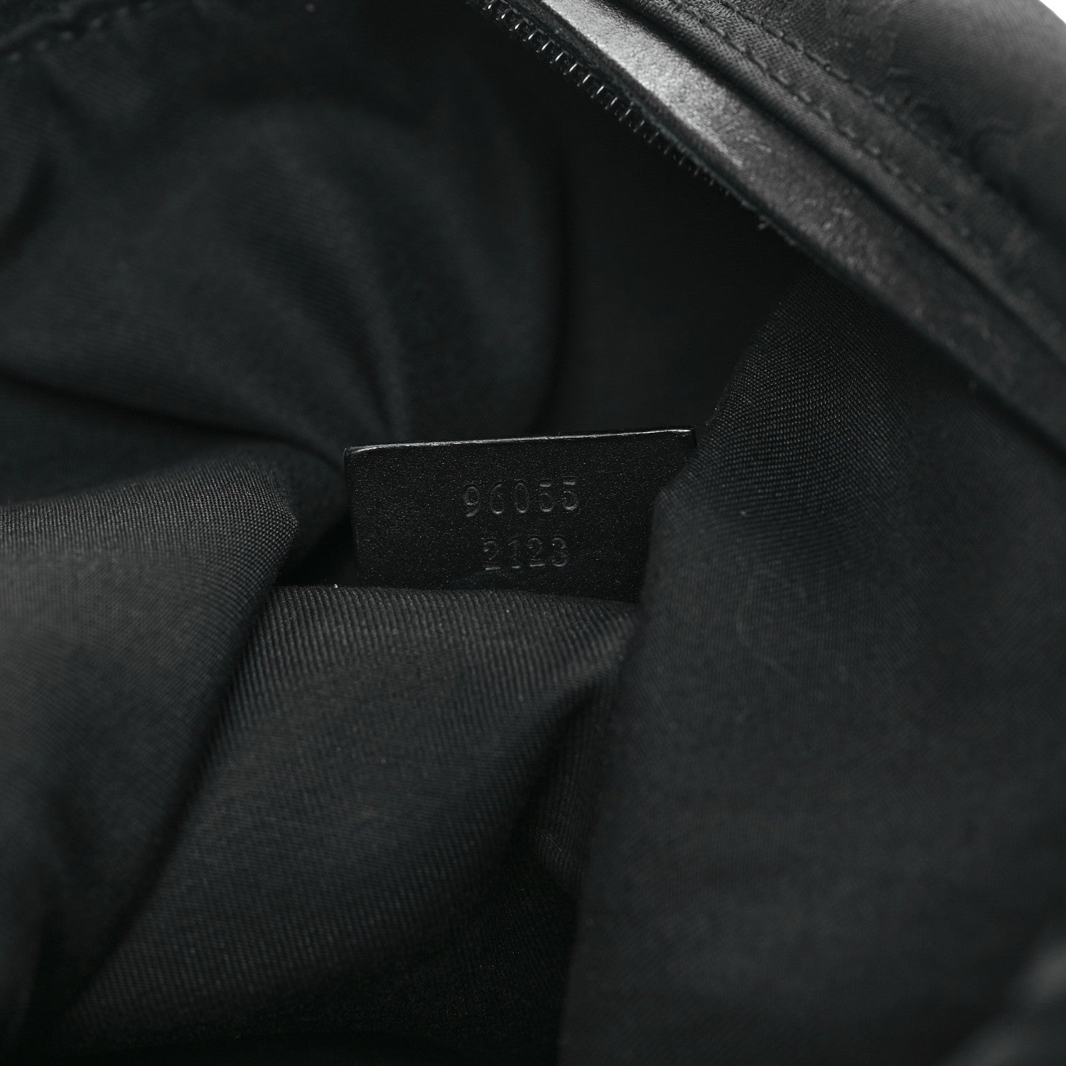 Gucci Nylon Monogram Hobo Black 7 of 12