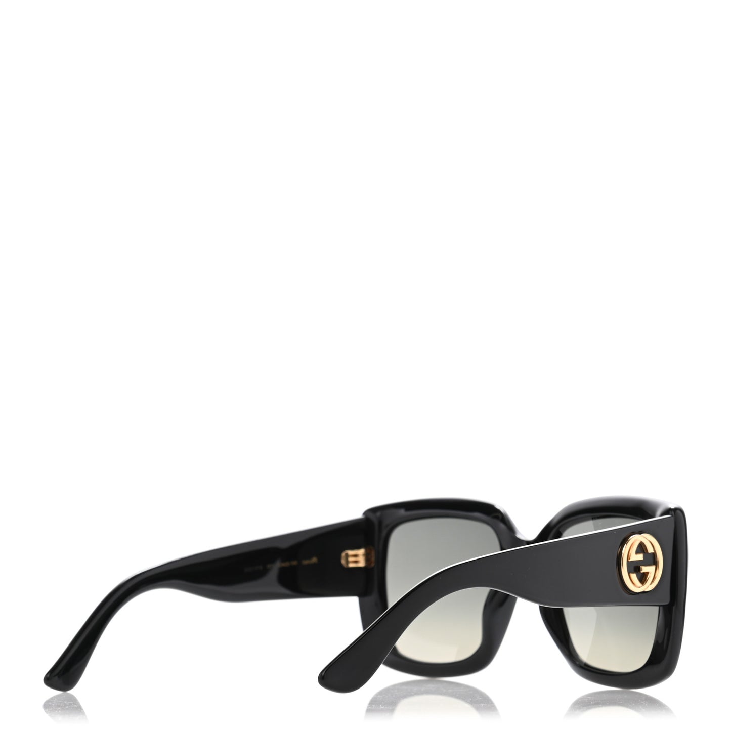 Acetate Square Frame Sunglasses GG0141S Black