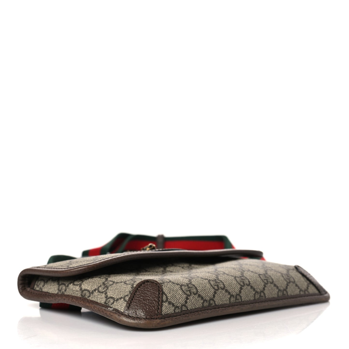 GG Supreme Monogram Neo Vintage Web Belt Bag Brown
