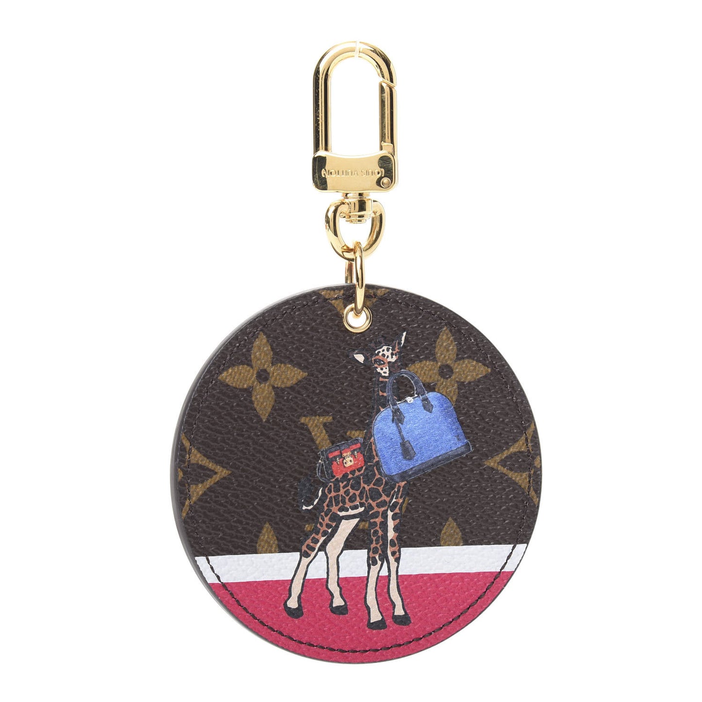 Monogram 2017 Christmas Animation Bag Charm Key Holder