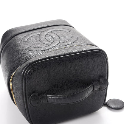 Chanel Caviar Cosmetic Vanity Bag Black 12 of 12