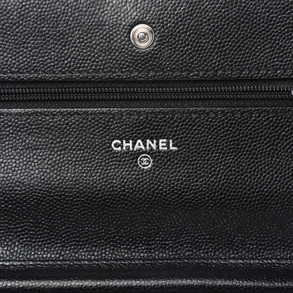 Chanel Caviar Quilted Wallet On Chain WOC Black 8 of 11