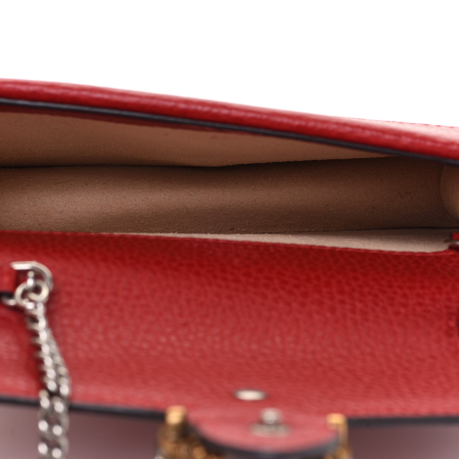 Gucci Calfskin Super Mini Dionysus Shoulder Bag Hibiscus Red 5 of 8