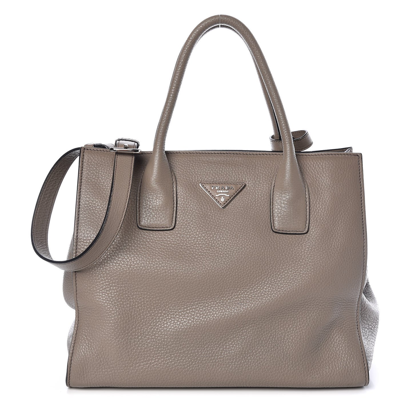 Vitello Daino Shopping Tote Argilla
