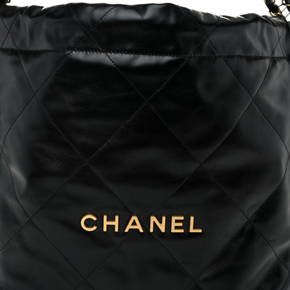 Chanel Shiny Calfskin Quilted Small Chanel 22 Black 9 of 11
