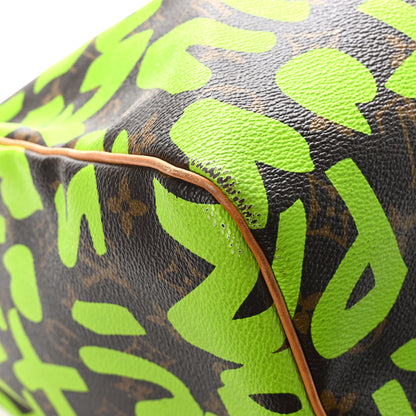 Louis Vuitton Monogram Graffiti Keepall 50 Green 10 of 11