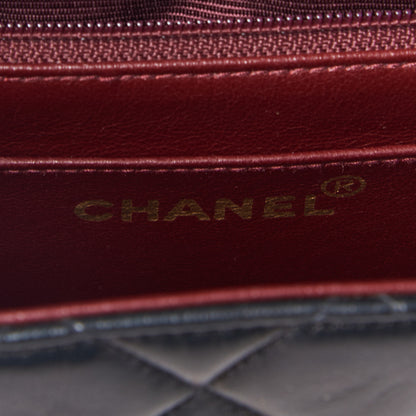Chanel Lambskin Quilted Medium Single Flap Black 10 of 11