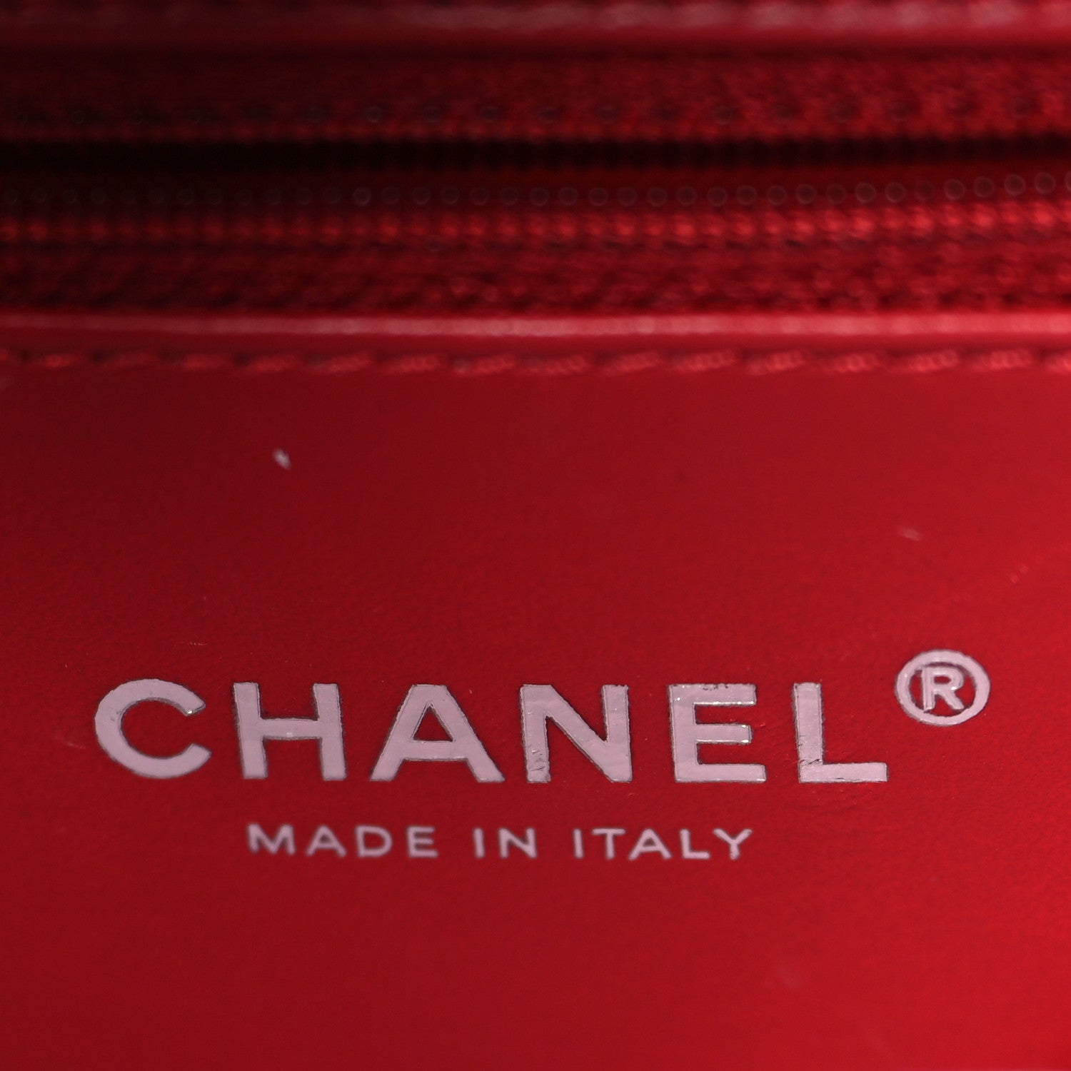 Chanel Lambskin Quilted Medium CC Filigree Vanity Case Dark Red 6 of 13