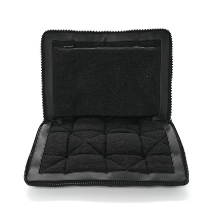 Bottega Veneta Calfskin Maxi Intrecciato Puffy Laptop Pouch Black 4 of 9