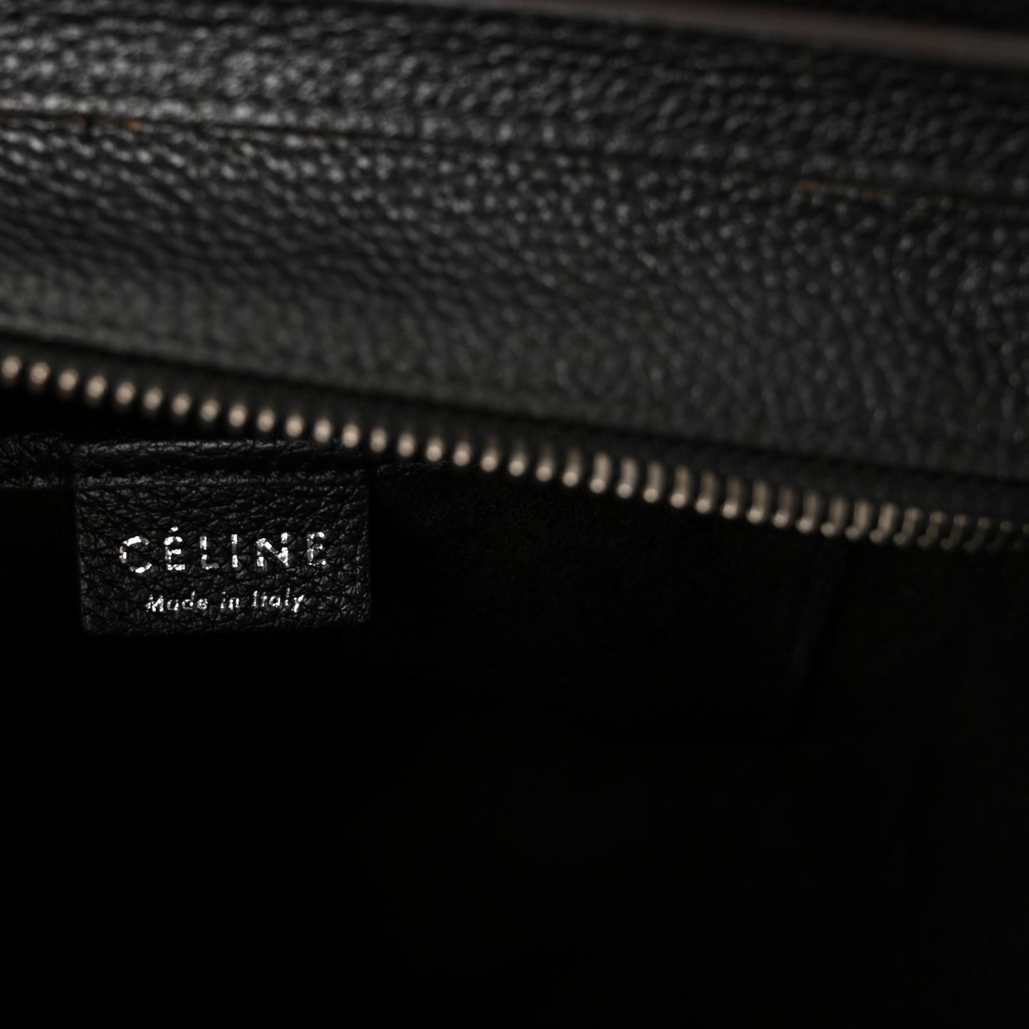 Drummed Calfskin Nano Luggage Black