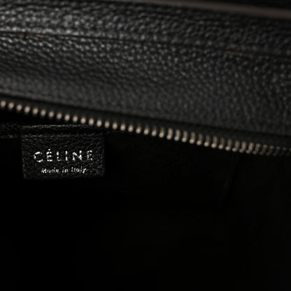 Celine Drummed Calfskin Nano Luggage Black 7 of 10