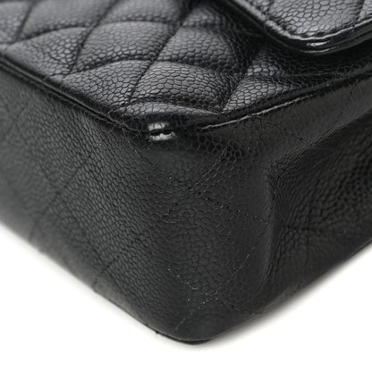 Chanel Caviar Quilted Medium Double Flap Black 9 of 21