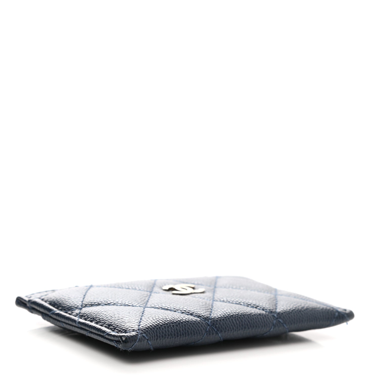Chanel Caviar Quilted Card Holder Navy 4 of 9