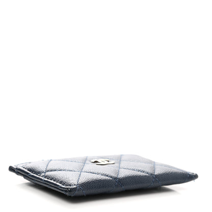 Chanel Caviar Quilted Card Holder Navy 4 of 9