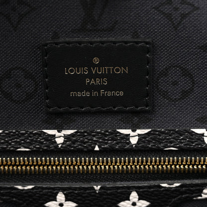 Louis Vuitton Monogram Giant Crafty Neverfull MM Creme Rouge Black 7 of 10