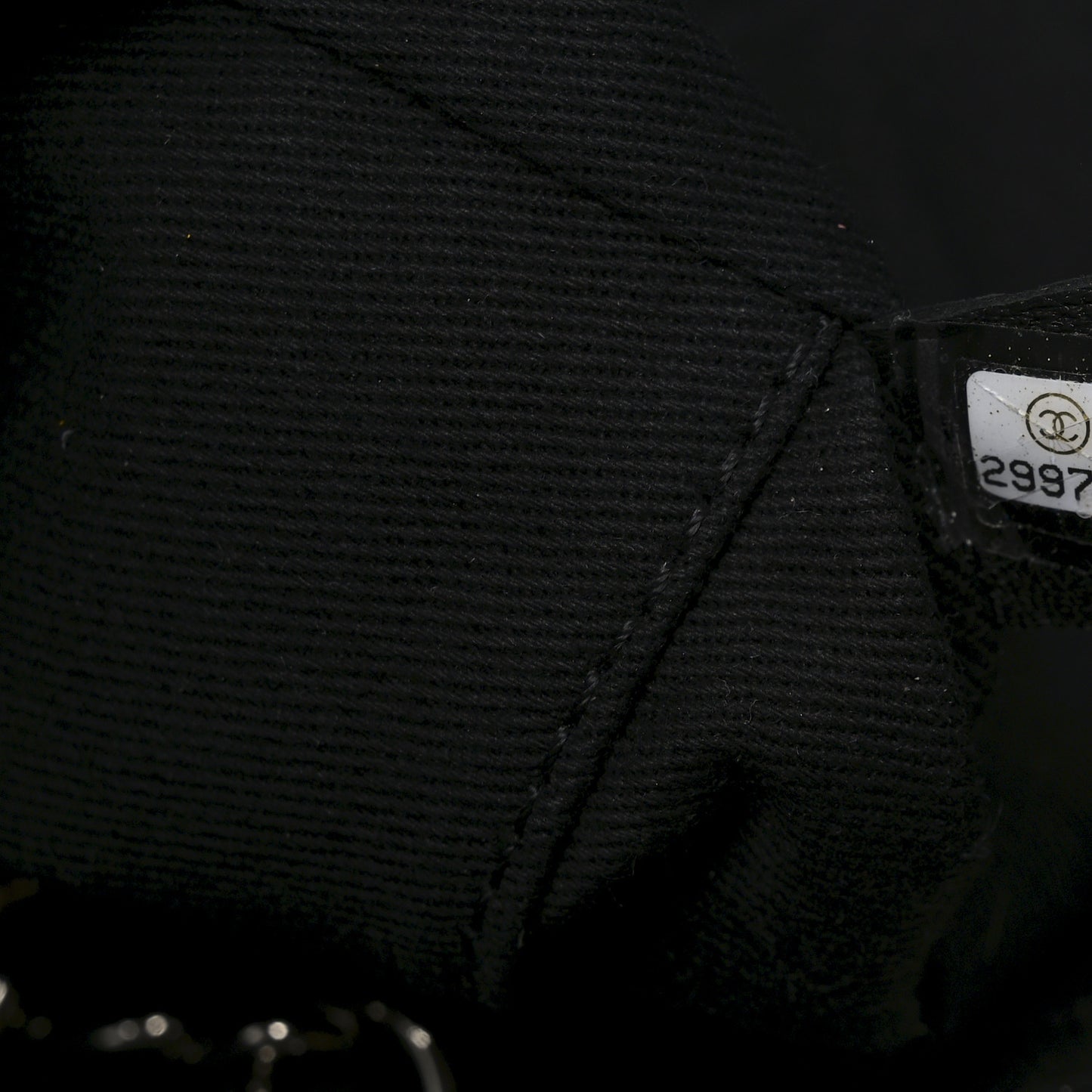 Canvas Pearl Medium Deauville Tote Black