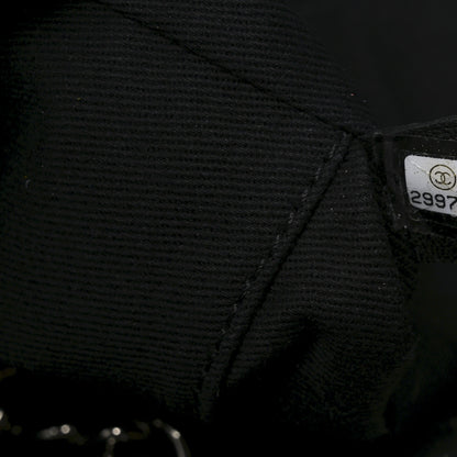 Chanel Canvas Pearl Medium Deauville Tote Black 7 of 10