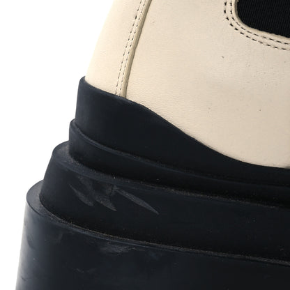 Bottega Veneta Calfskin The Tire Chelsea Boots 35 Sea Salt Black 11 of 15