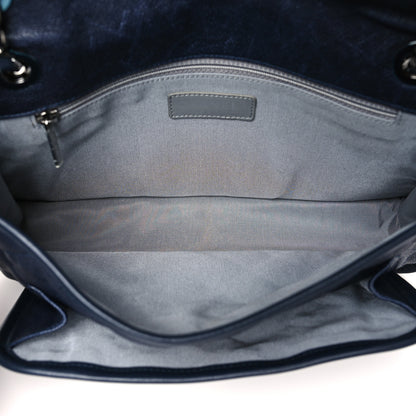 Chanel Caviar Quilted Medium French Riviera Flap Dark Navy Blue 5 of 11