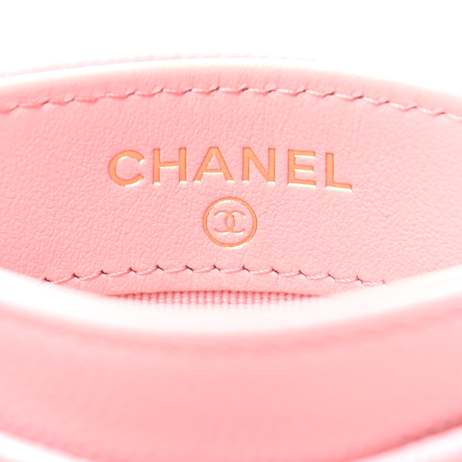 Chanel Caviar Quilted Card Holder Pink 6 of 8