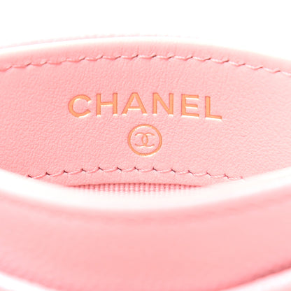 Chanel Caviar Quilted Card Holder Pink 6 of 8