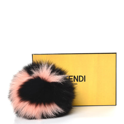Fendi Fox Fur C ABCharm Bag Charm Pink Black 5 of 5