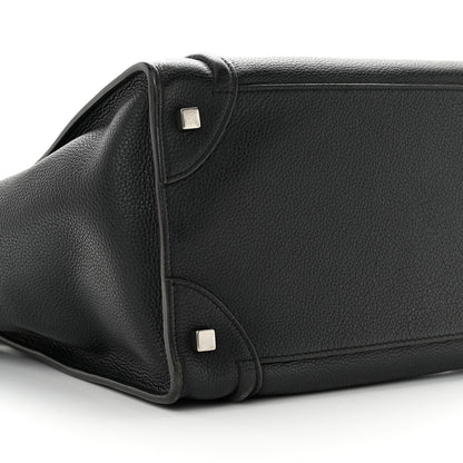 Celine Drummed Calfskin Mini Luggage Black 8 of 12