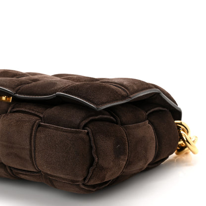 Bottega Veneta Suede Maxi Intrecciato Padded Chain Cassette Crossbody Bag Fondant 9 of 9