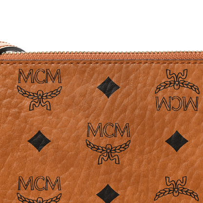 MCM Visetos Original Medium Pouch Cognac 9 of 11