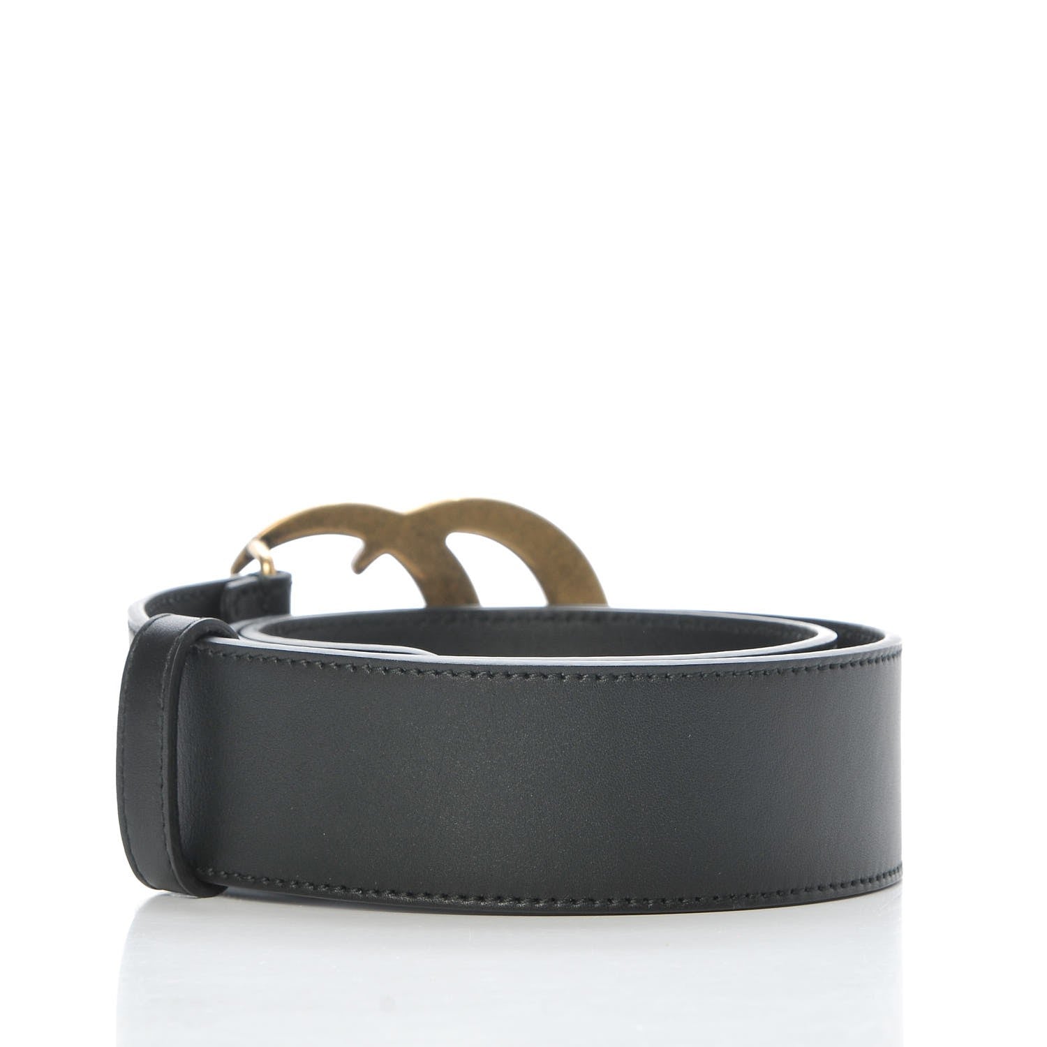 Gucci Calfskin Double G 40mm Belt 65 26 Black 3 of 5