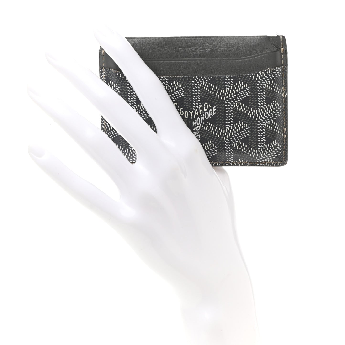 Goyardine Saint Sulpice Card Holder Grey