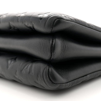 Louis Vuitton Lambskin Embossed Monogram Coussin PM Black 11 of 11