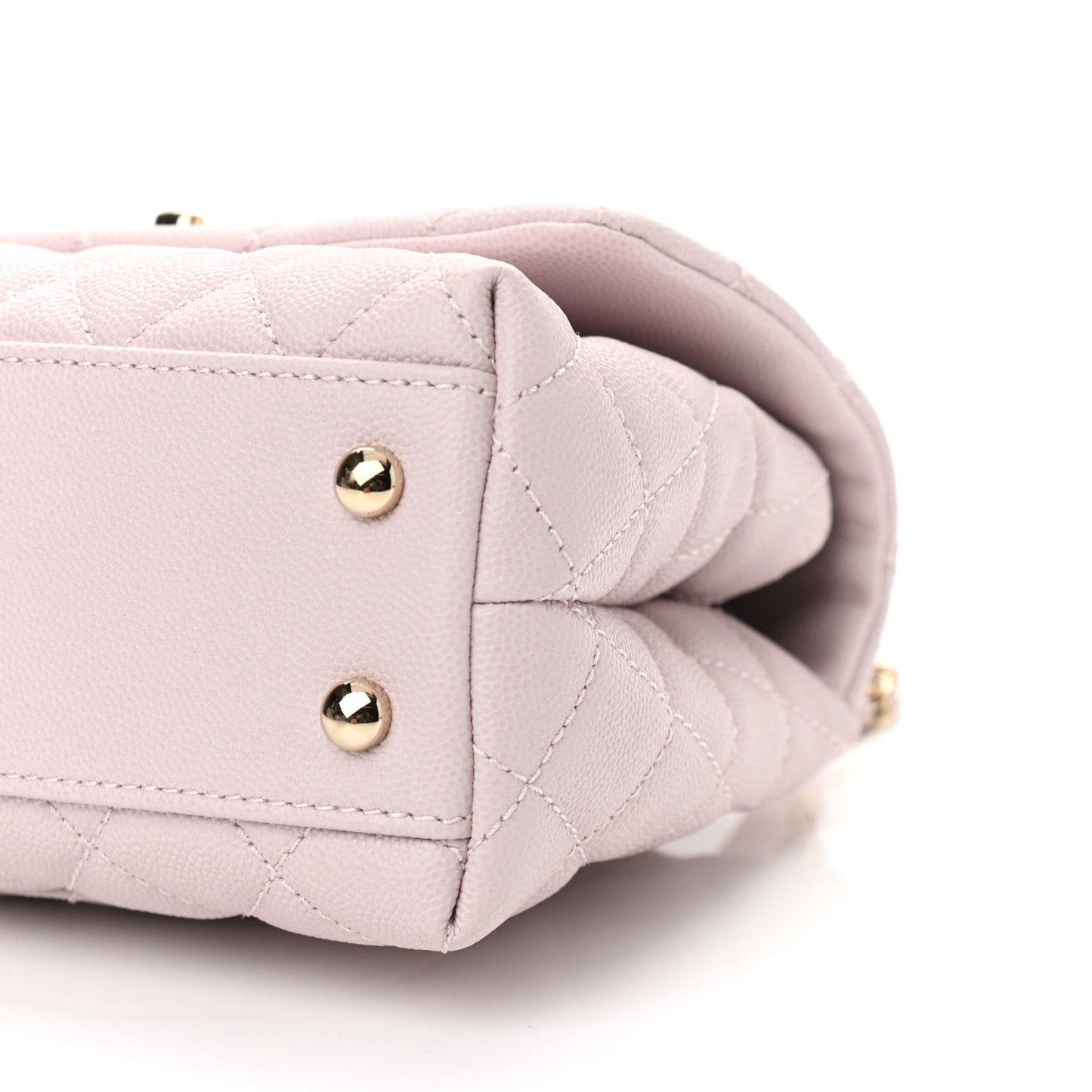 Caviar Quilted Mini Coco Handle Flap Lilas Lilac