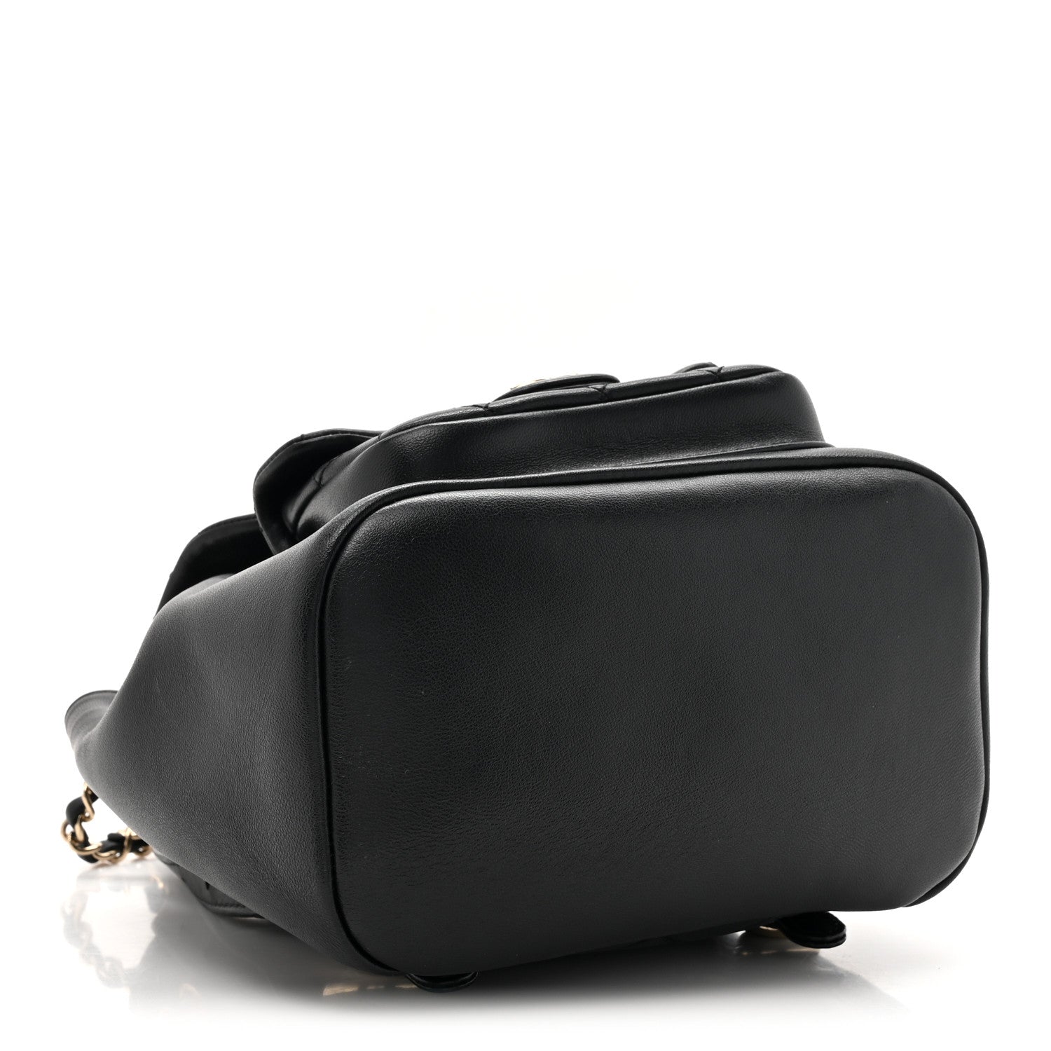 Chanel Lambskin Quilted Small Duma Drawstring Backpack Black 4 of 13