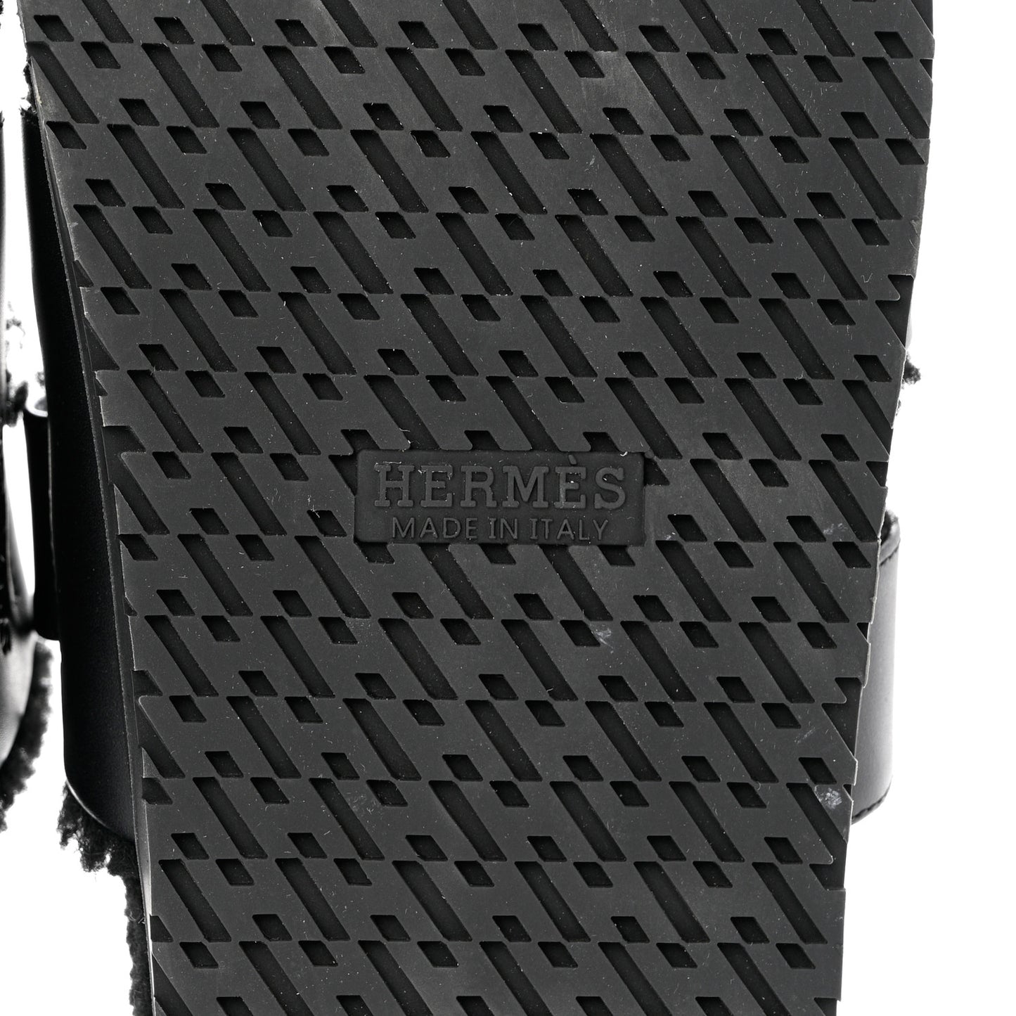 Calfskin Woolskin Mens Chypre Sandals 43 Black