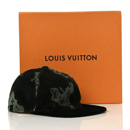 Louis Vuitton Corduroy Monogram Easy Fit Camo Cap 60 Kaki 9 of 9