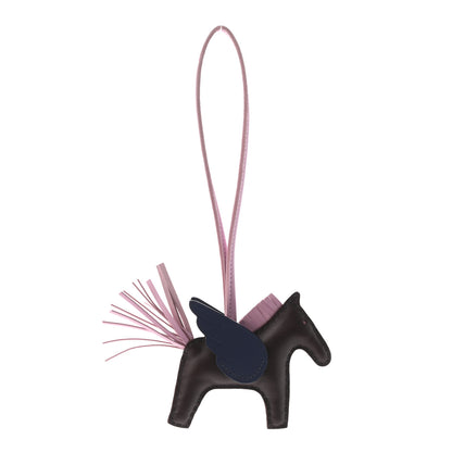 Hermes Milo Lambskin Grigri Rodeo Pegase Horse Bag Charm PM Rouge Sellier Mauve Sylvestre Bleu Saphir 1 of 4