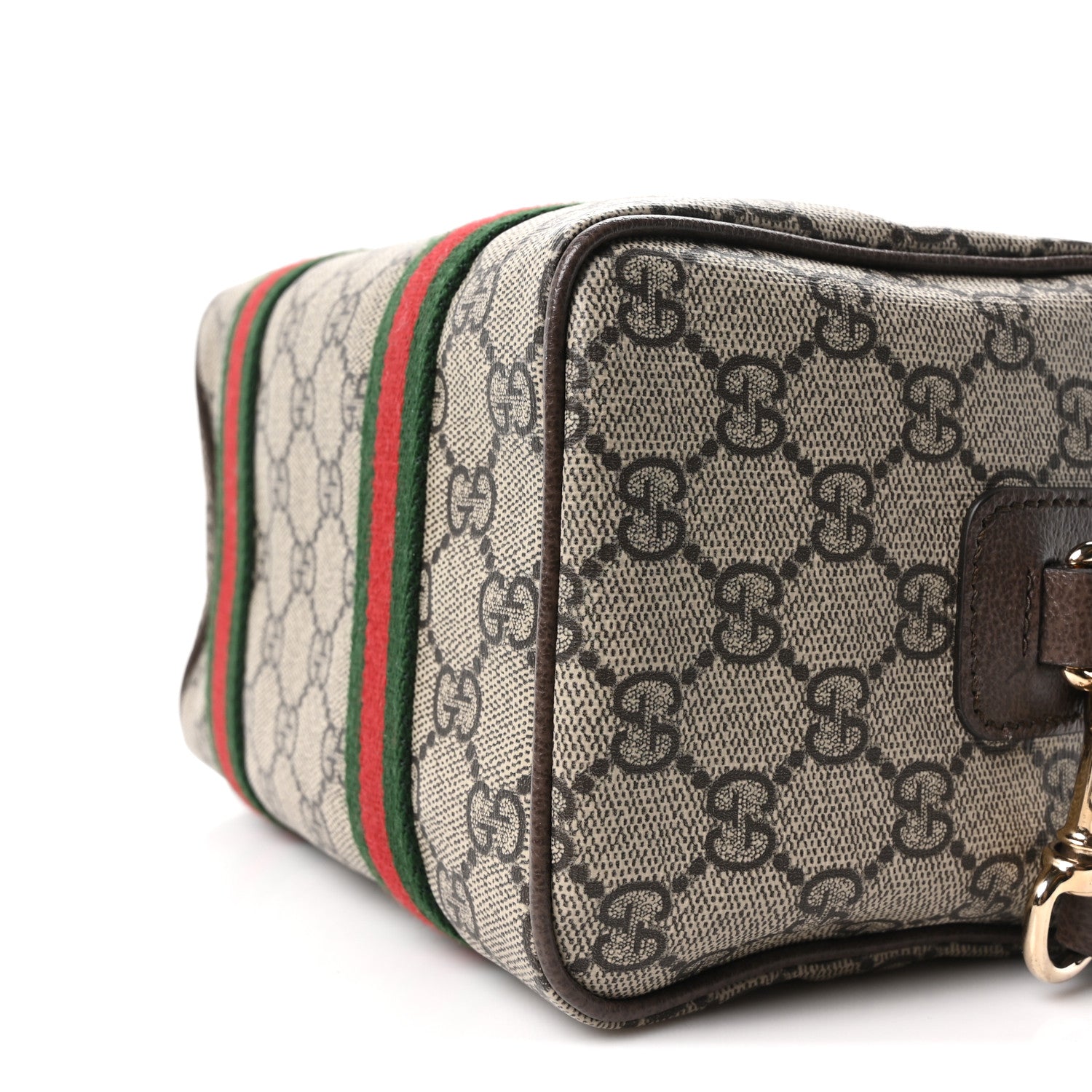 Gucci GG Supreme Web Mini GG Top Handle Bag Beige Ebony New Acero 10 of 10