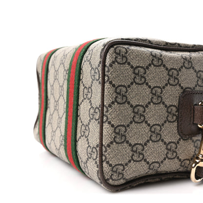 Gucci GG Supreme Web Mini GG Top Handle Bag Beige Ebony New Acero 10 of 10