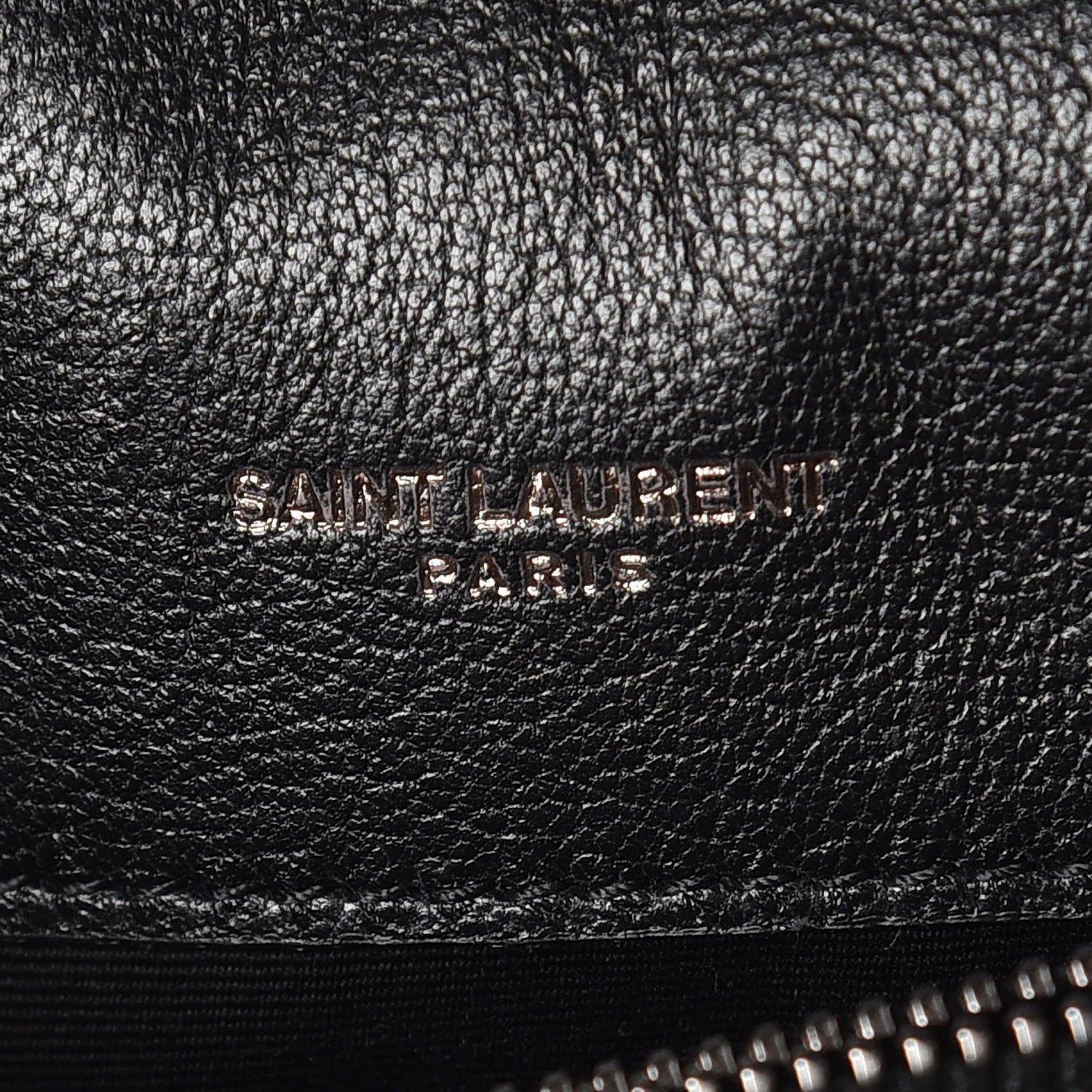 Saint Laurent Sheepskin Matelasse Chevron Monogram Medium College Bag Black 8 of 10