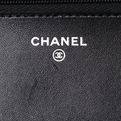 Chanel Lambskin Quilted Wallet On Chain WOC Black 6 of 11