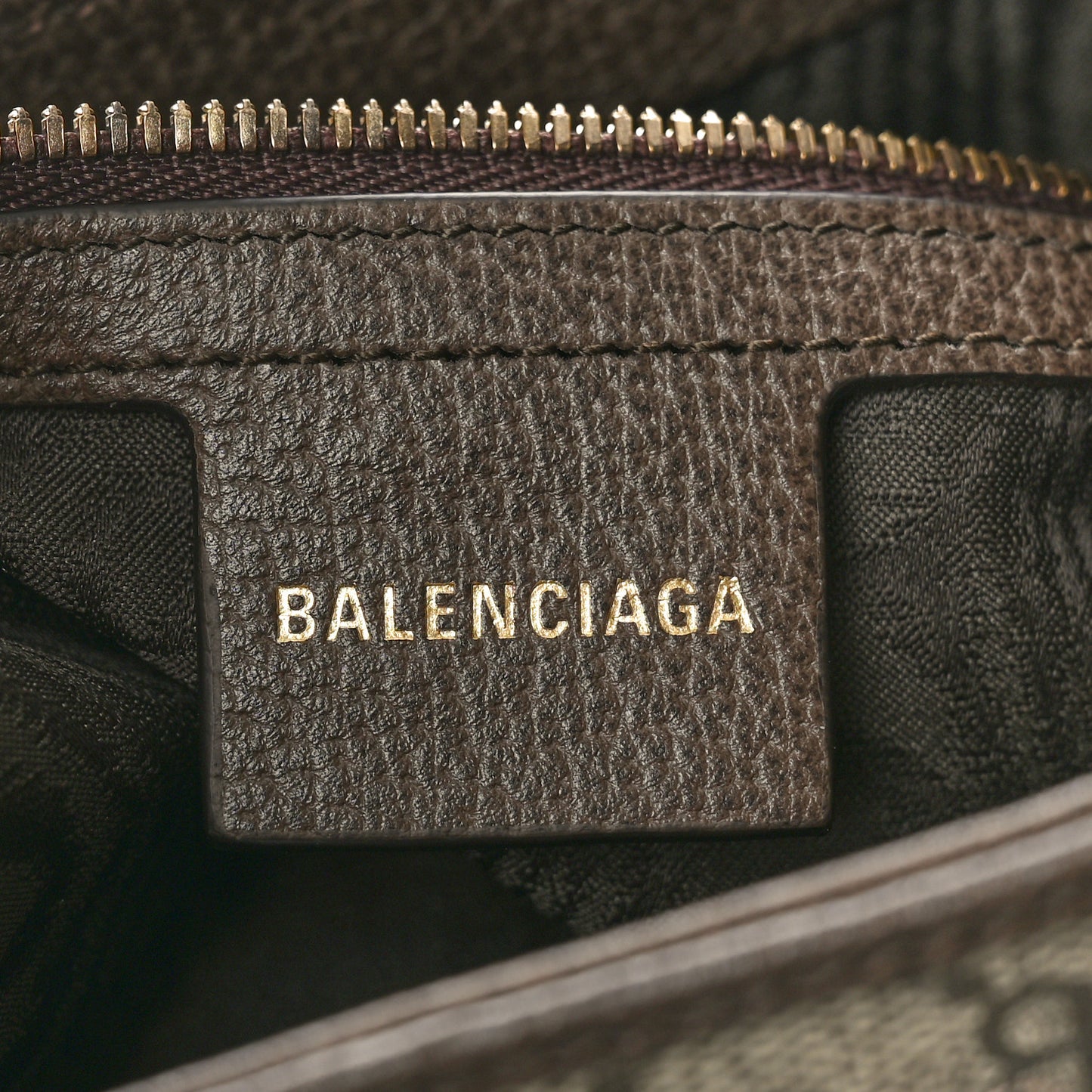 X BALENCIAGA BB Supreme Monogram Calfskin Web Small Jackie 1961 Hobo Beige Ebony