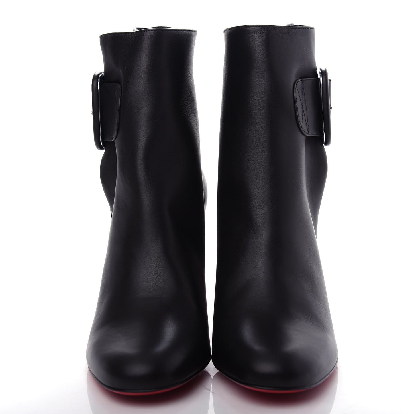 Calfskin Tres Olivia 85 Ankle Boots 40.5 Black
