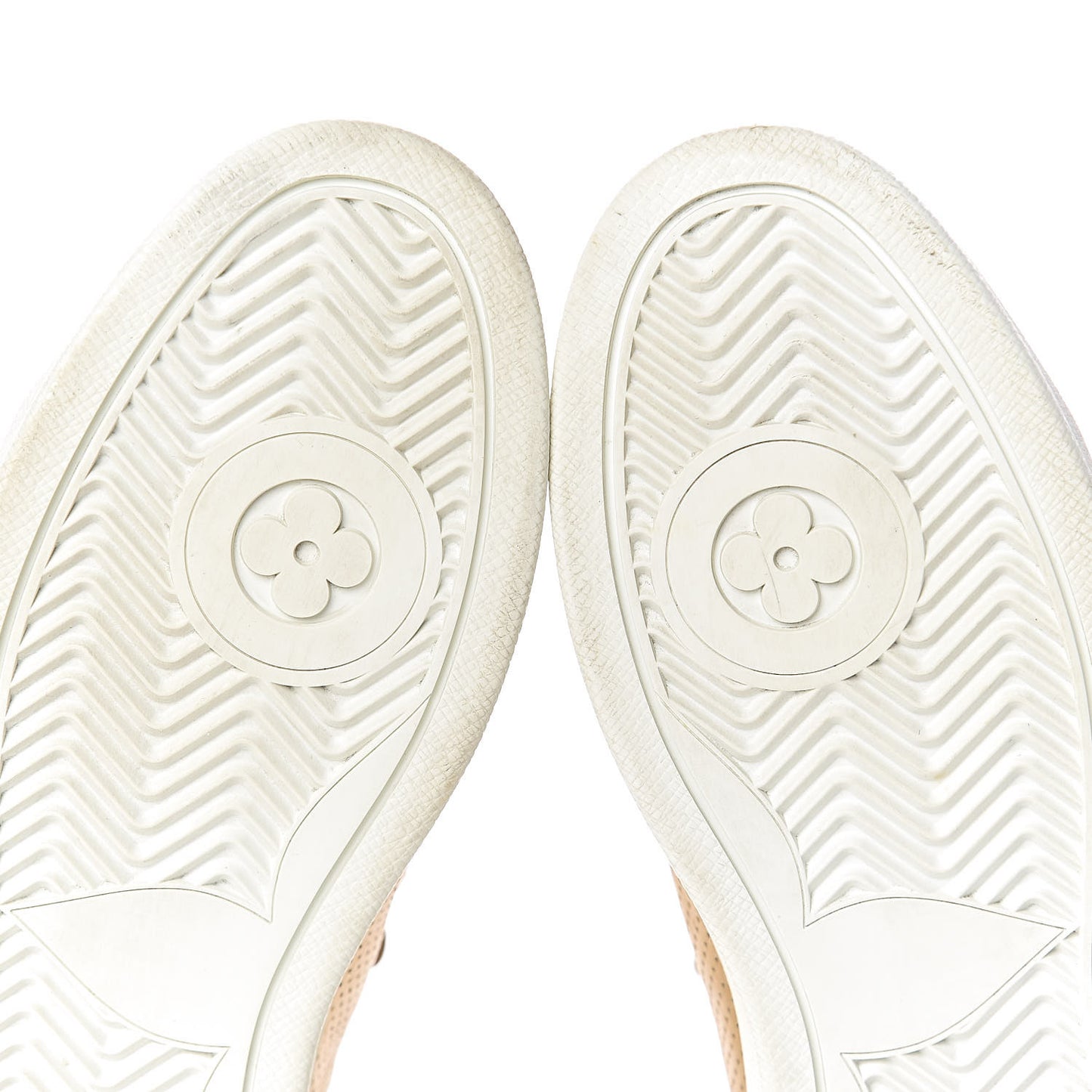 Calfskin Monogram Boombox High Top Sneakers 37 Gold