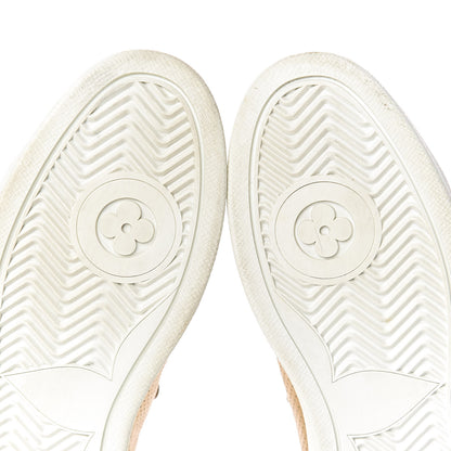 Louis Vuitton Calfskin Monogram Boombox High Top Sneakers 37 Gold 8 of 13