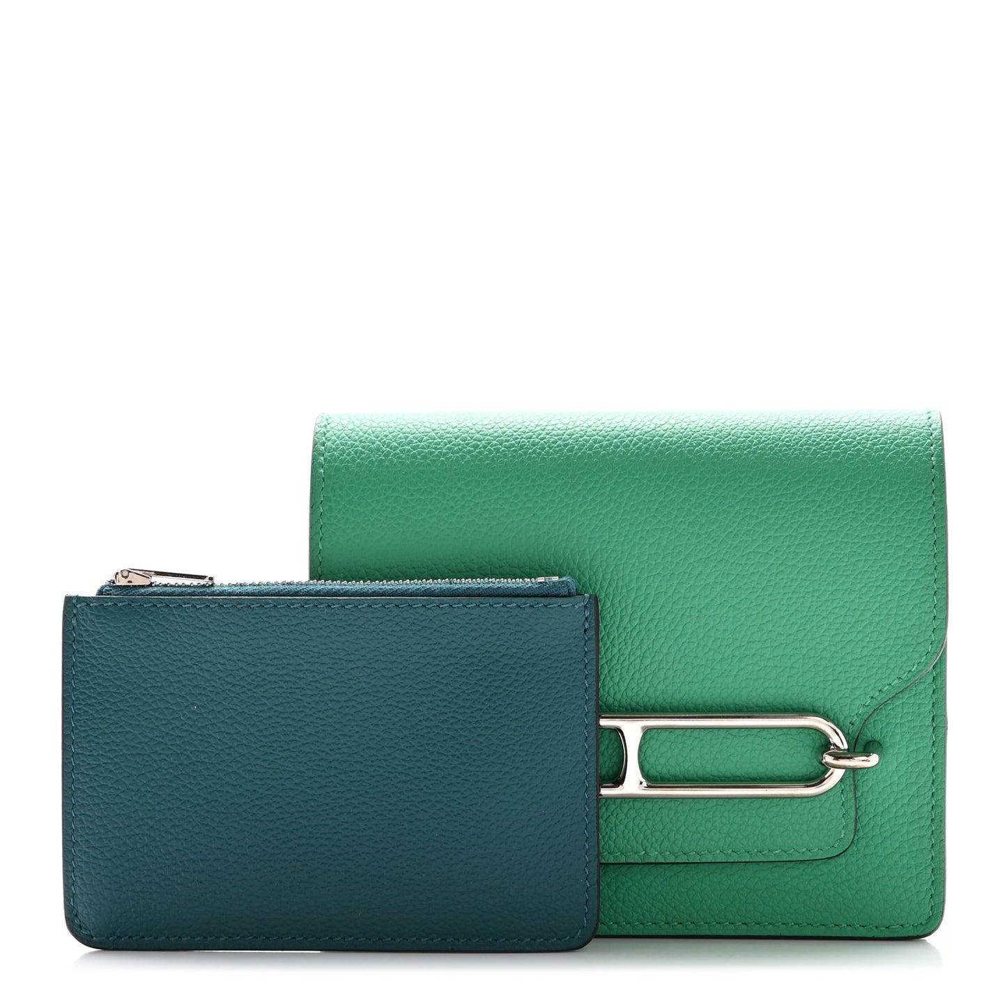 Evercolor Bi-Color Roulis Slim Wallet Menthe Vert Bosphore