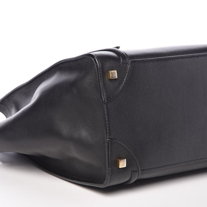 Celine Smooth Calfskin Mini Luggage Black 5 of 9