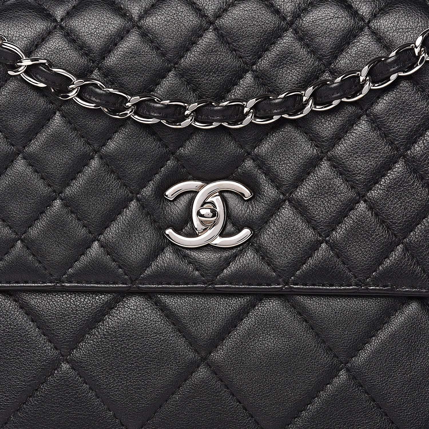 Chanel Calfskin Quilted In The Business Flap Bag Black 8 of 10