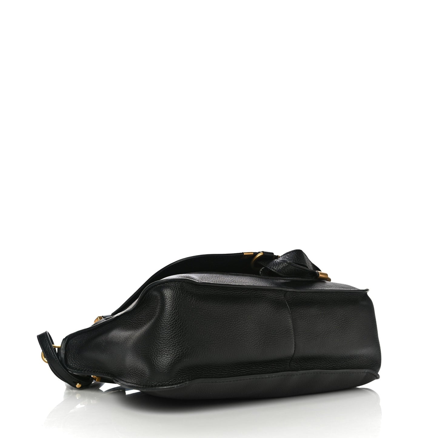 Calfskin Medium Marcie Satchel Black