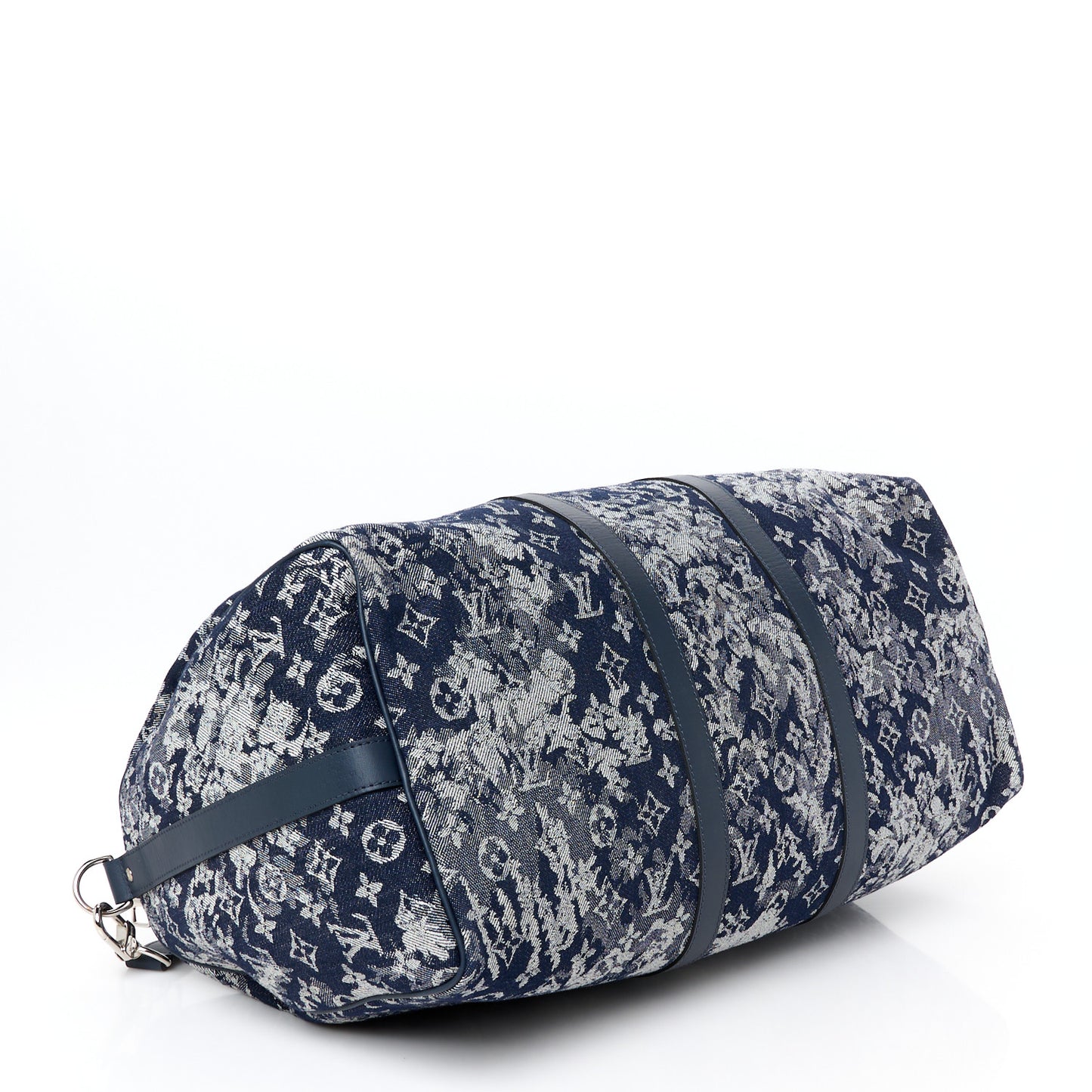 Monogram Tapestry Keepall Bandouliere 50 Bleu